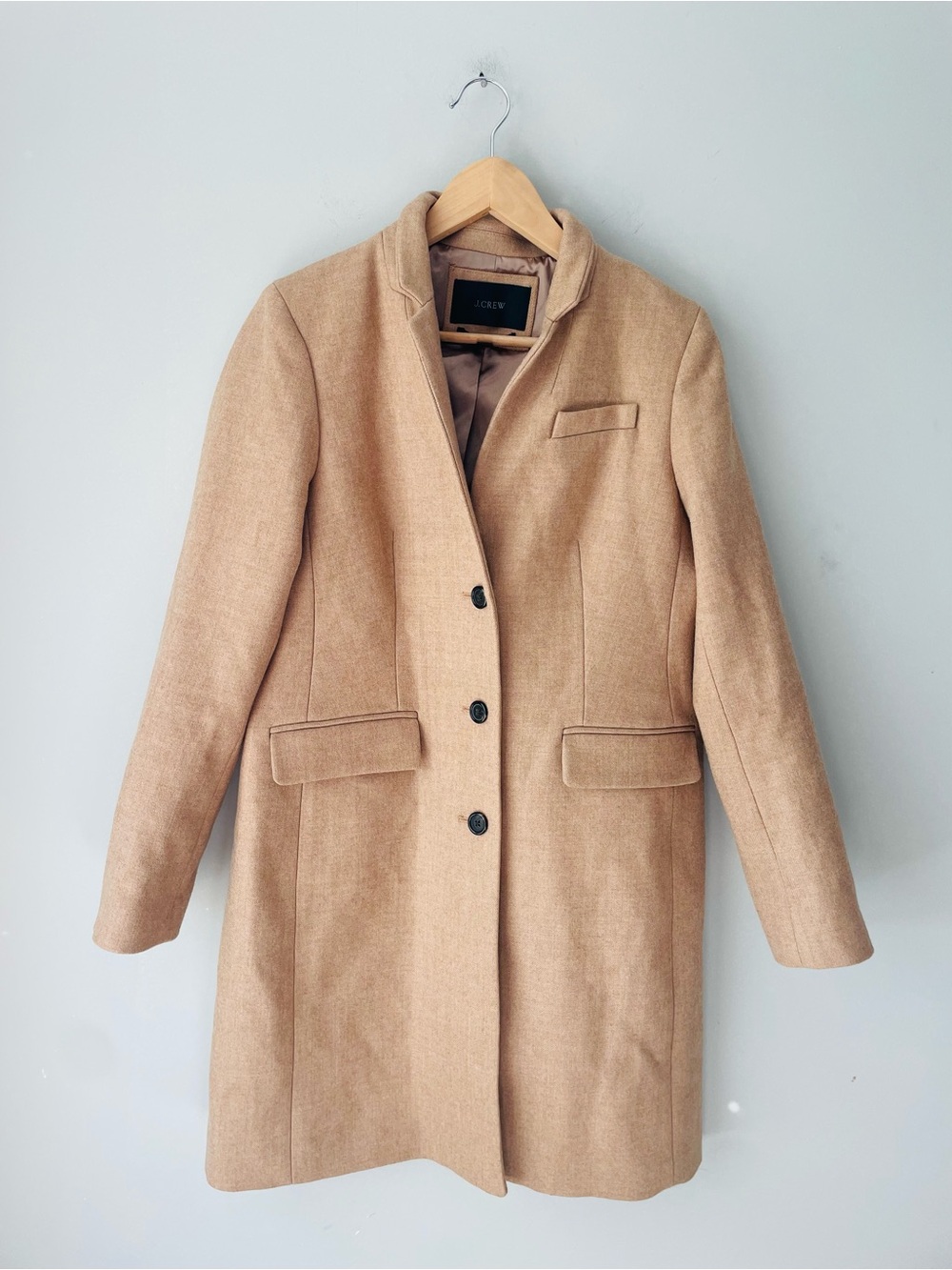 J. Crew Regent Camel Topcoat